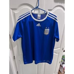 Adidas Argentina AFA Away Jersey Blue Soccer Shirt Mens M Climalite Futbol